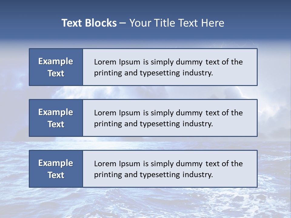 Sky Wave Wind PowerPoint Template