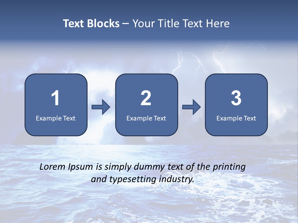 Sky Wave Wind PowerPoint Template