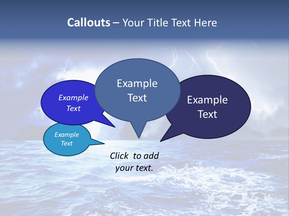 Sky Wave Wind PowerPoint Template