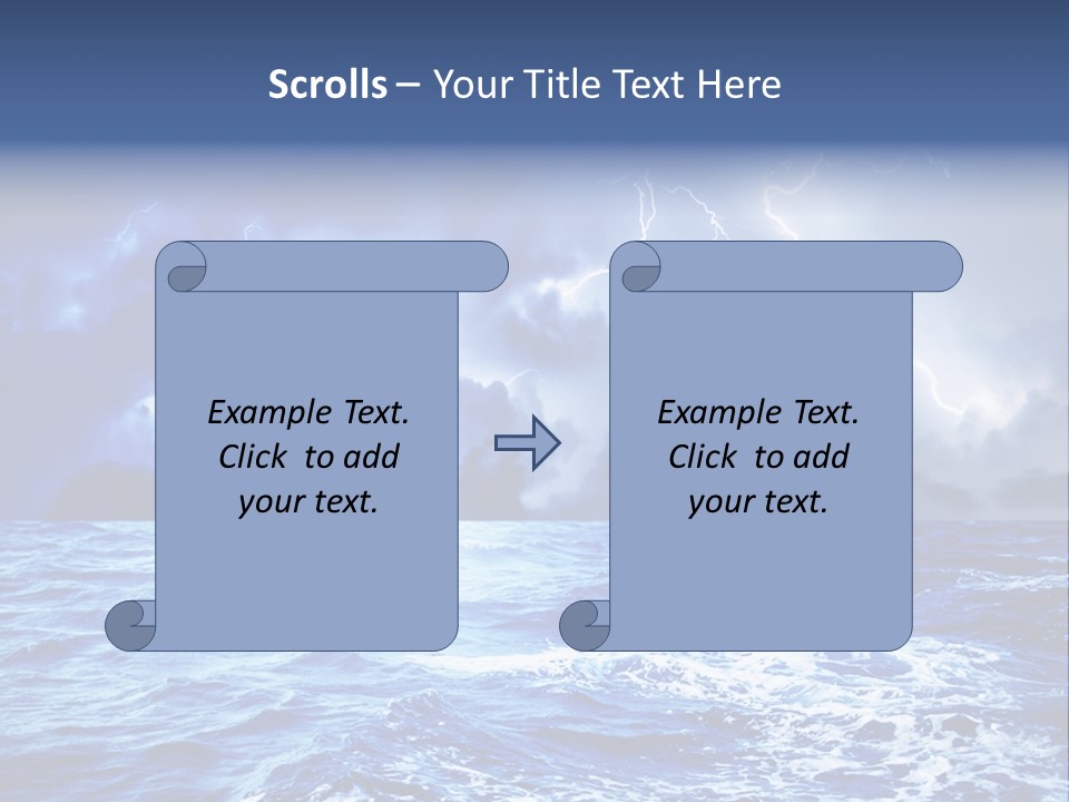 Sky Wave Wind PowerPoint Template
