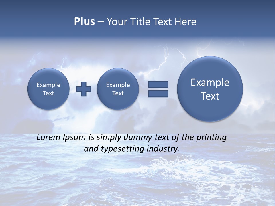 Sky Wave Wind PowerPoint Template