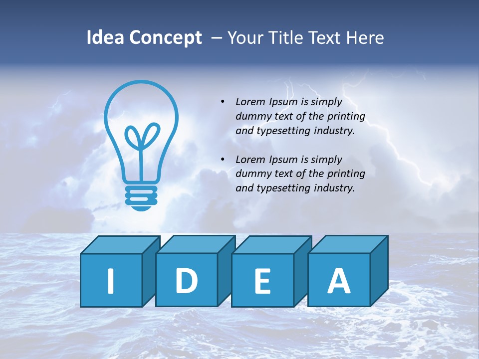 Sky Wave Wind PowerPoint Template