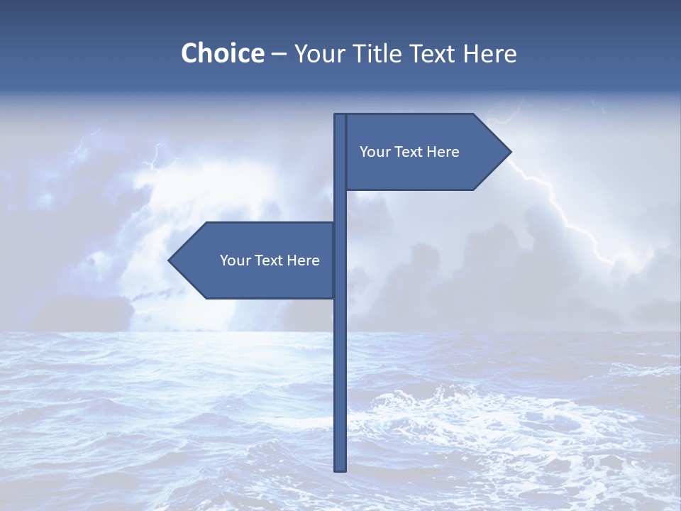 Sky Wave Wind PowerPoint Template