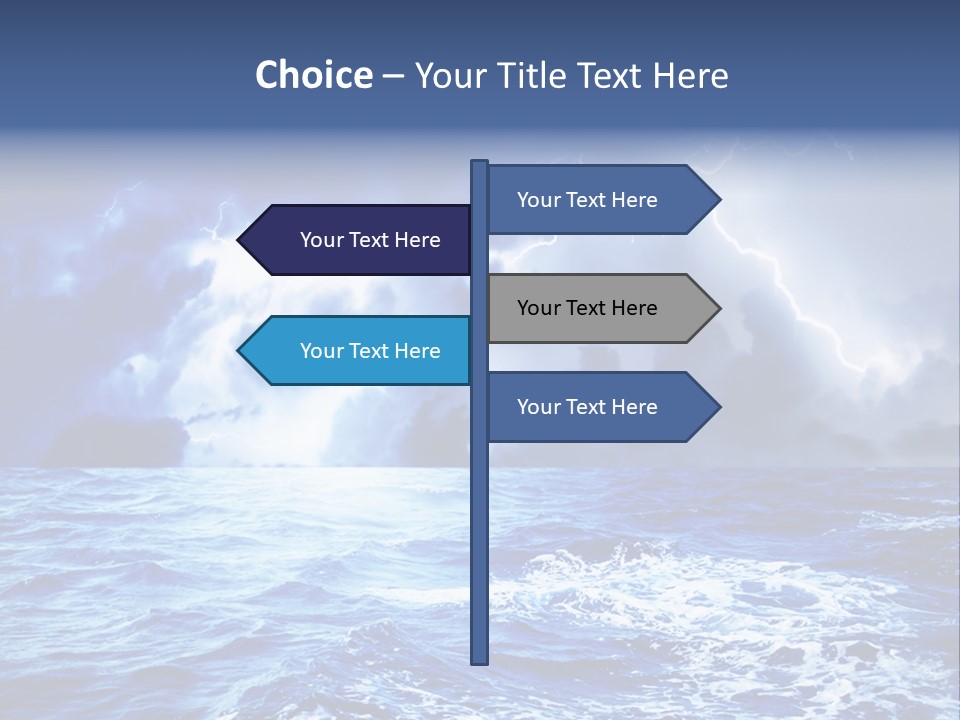 Sky Wave Wind PowerPoint Template