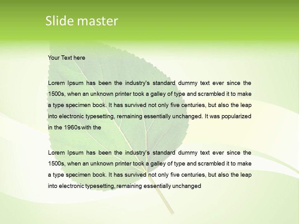 Stem Environment Gardening PowerPoint Template