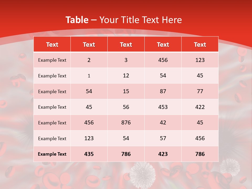 Micro Sickness Blood PowerPoint Template