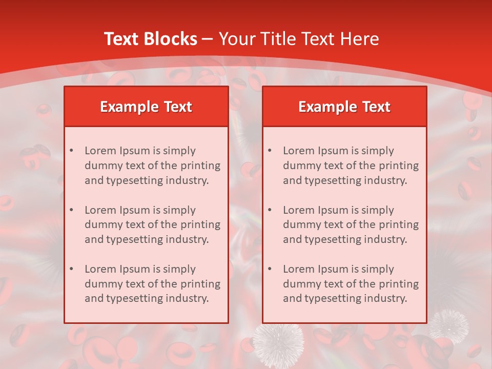 Micro Sickness Blood PowerPoint Template