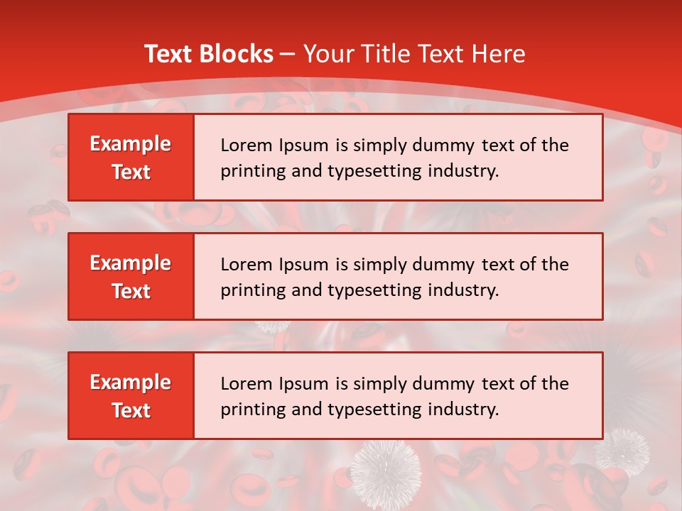 Micro Sickness Blood PowerPoint Template