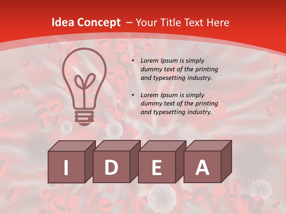 Micro Sickness Blood PowerPoint Template