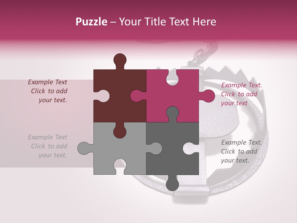 Chain Safety Steel PowerPoint Template