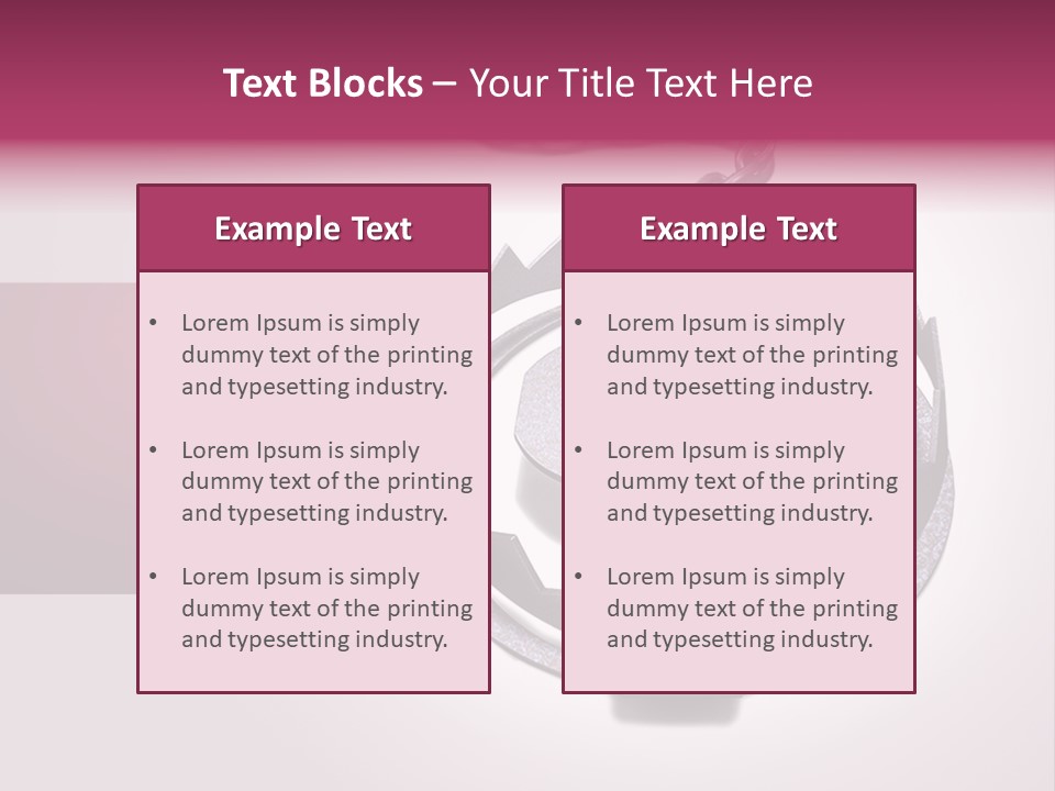 Chain Safety Steel PowerPoint Template