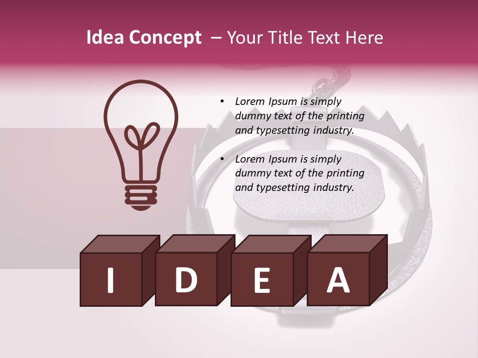 Chain Safety Steel PowerPoint Template