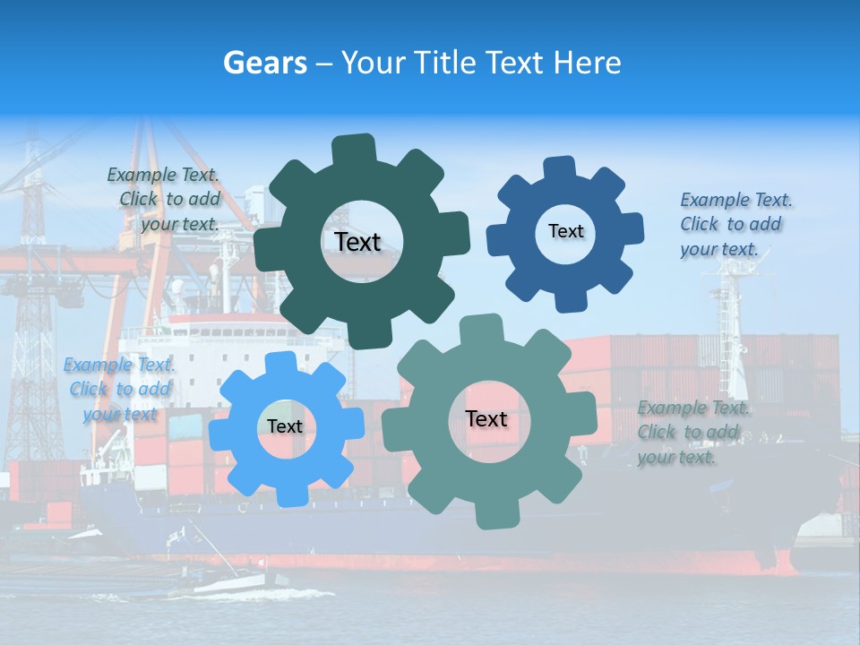 Export Commerce Locks PowerPoint Template