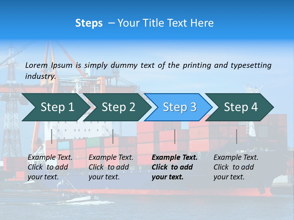 Export Commerce Locks PowerPoint Template