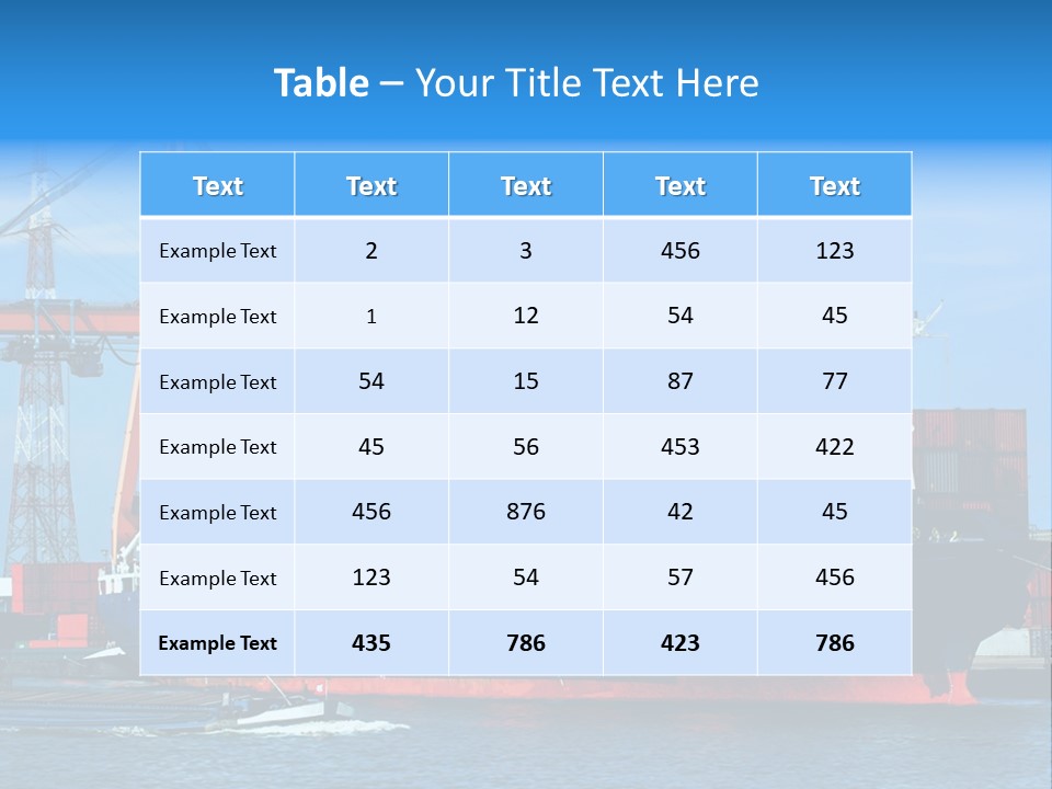 Export Commerce Locks PowerPoint Template