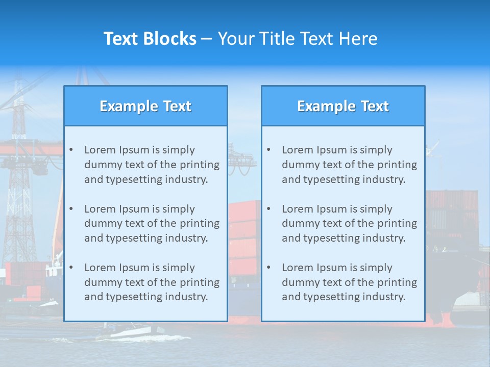 Export Commerce Locks PowerPoint Template