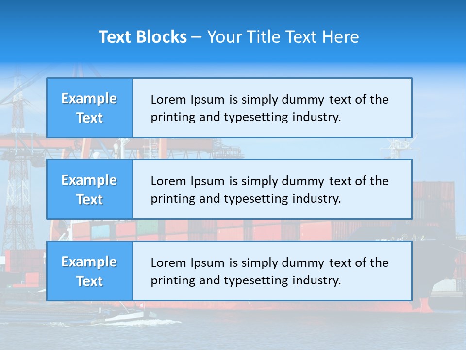 Export Commerce Locks PowerPoint Template