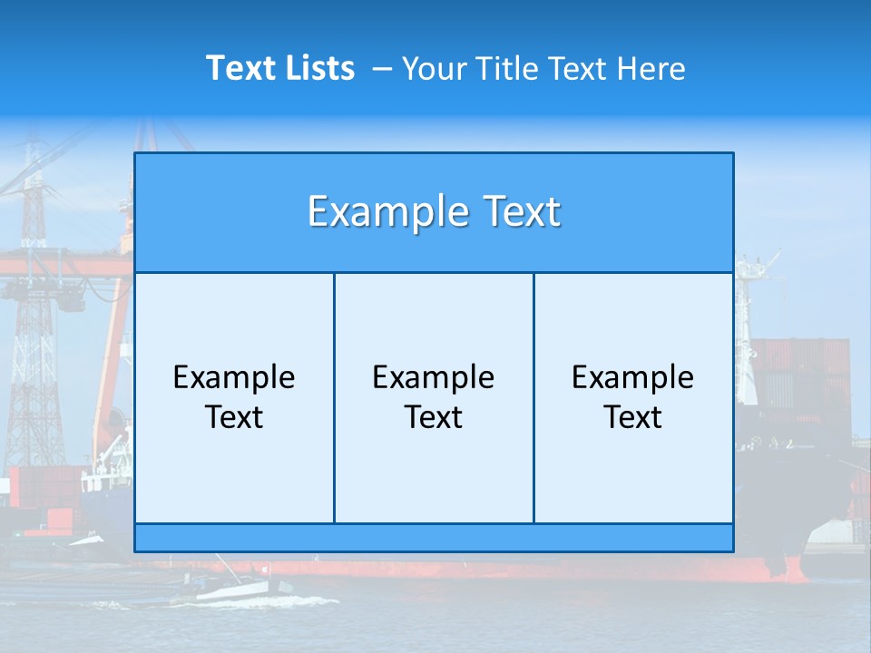 Export Commerce Locks PowerPoint Template