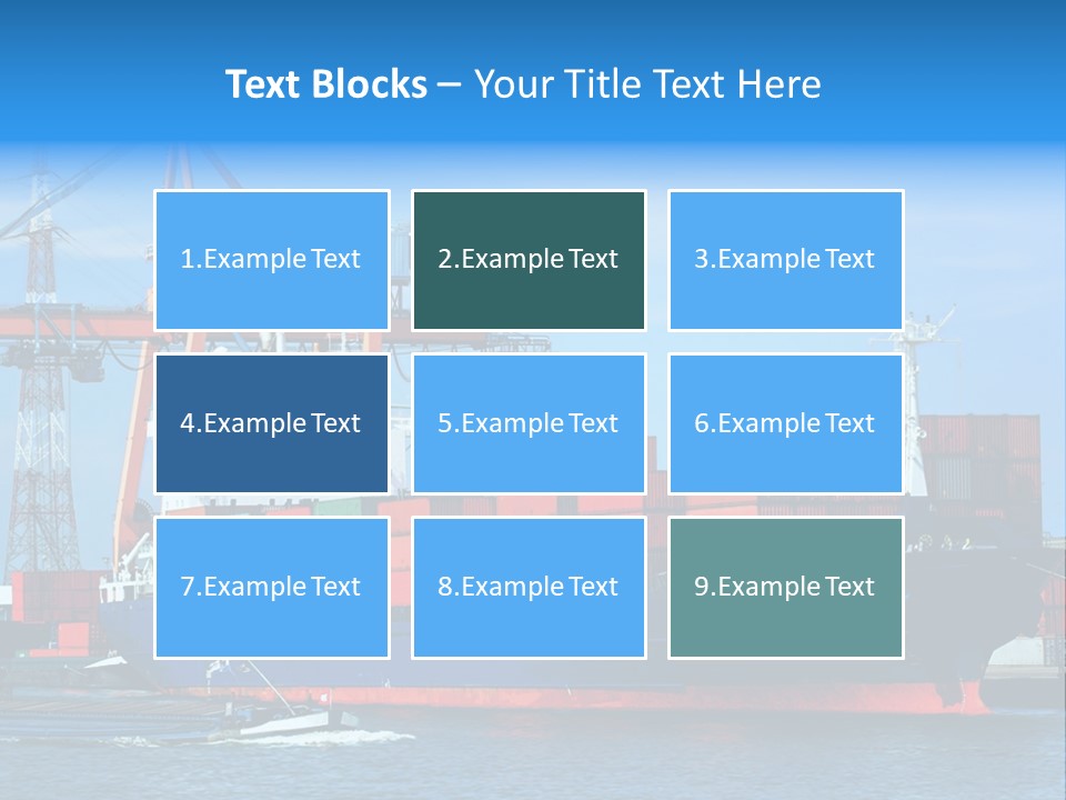 Export Commerce Locks PowerPoint Template