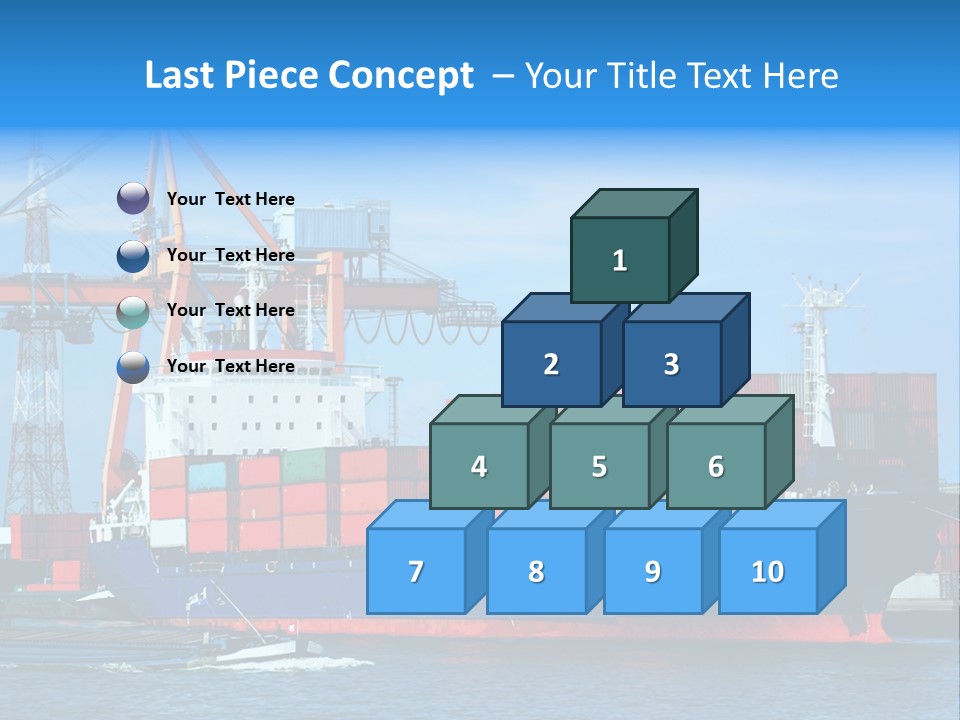Export Commerce Locks PowerPoint Template