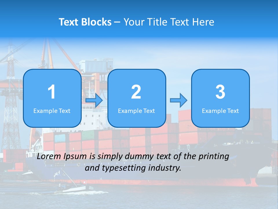 Export Commerce Locks PowerPoint Template