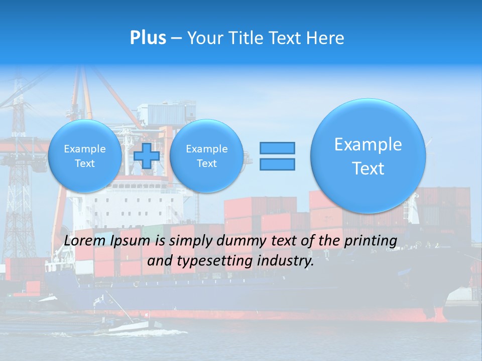 Export Commerce Locks PowerPoint Template