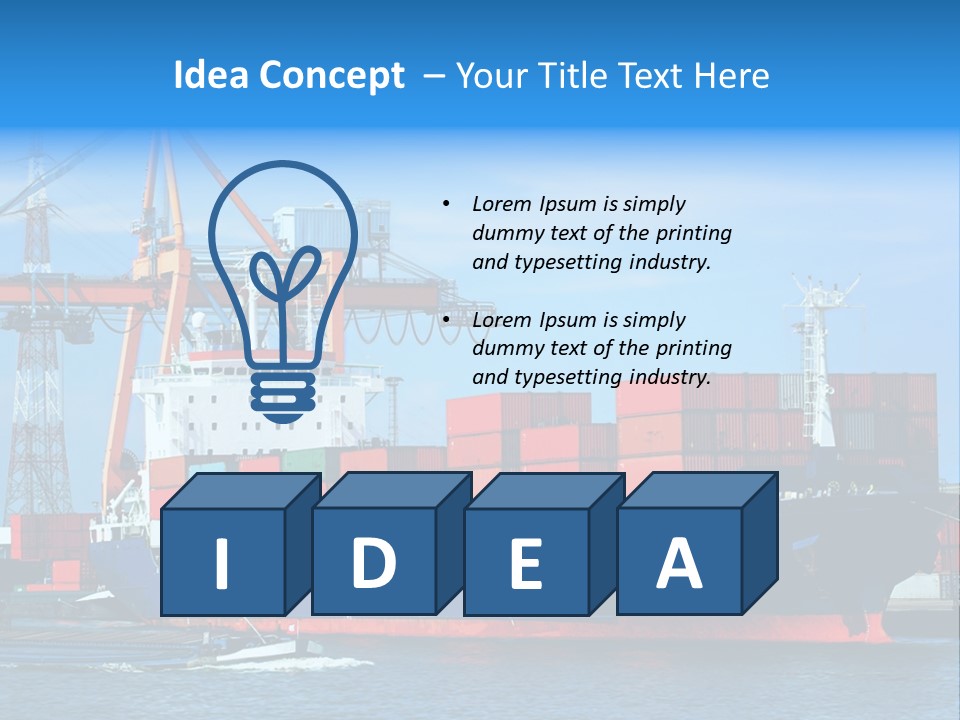 Export Commerce Locks PowerPoint Template