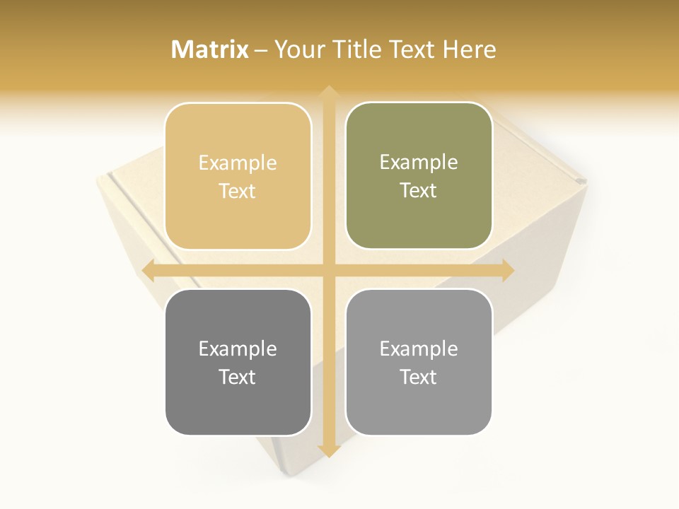 Brown Postage Card PowerPoint Template