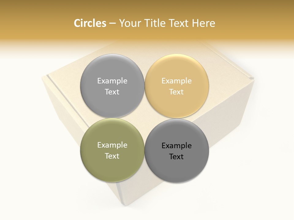 Brown Postage Card PowerPoint Template