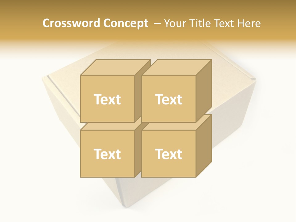 Brown Postage Card PowerPoint Template