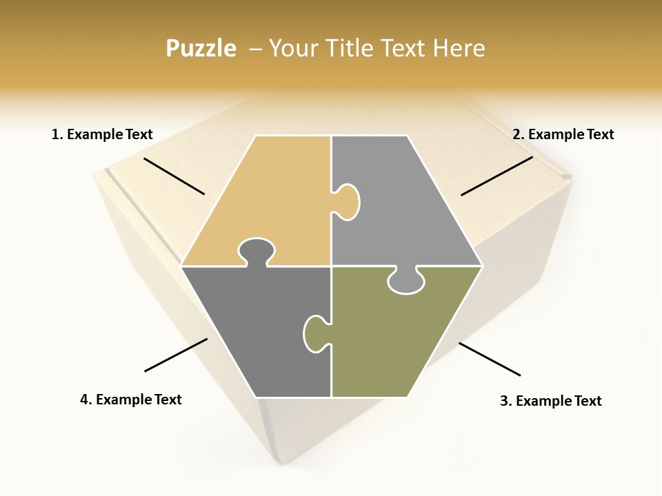 Brown Postage Card PowerPoint Template