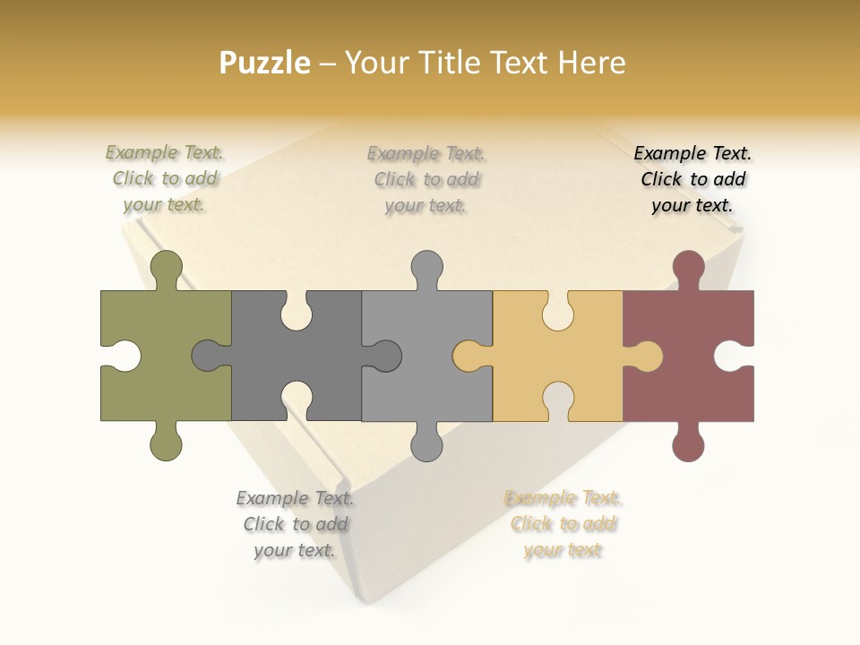 Brown Postage Card PowerPoint Template