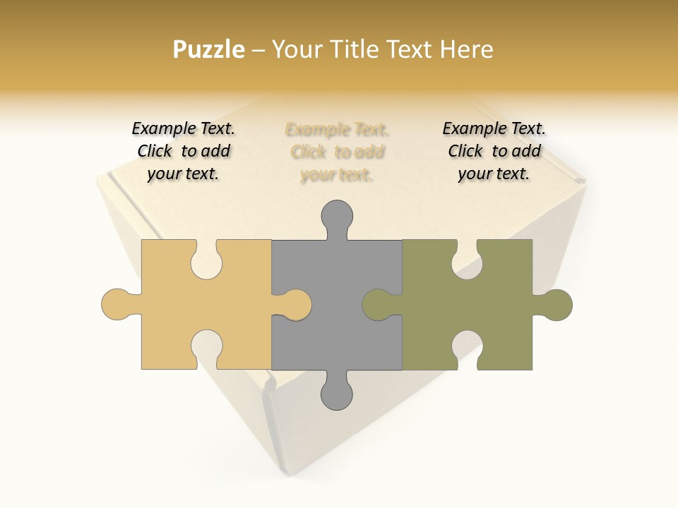 Brown Postage Card PowerPoint Template