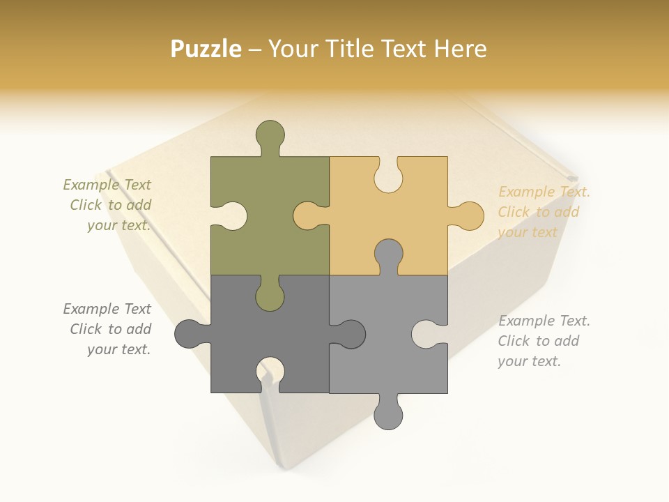 Brown Postage Card PowerPoint Template