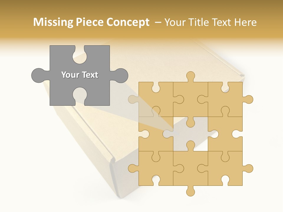 Brown Postage Card PowerPoint Template