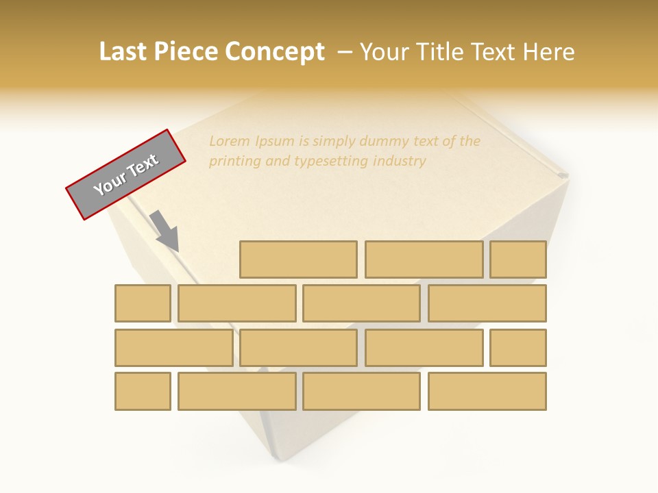 Brown Postage Card PowerPoint Template