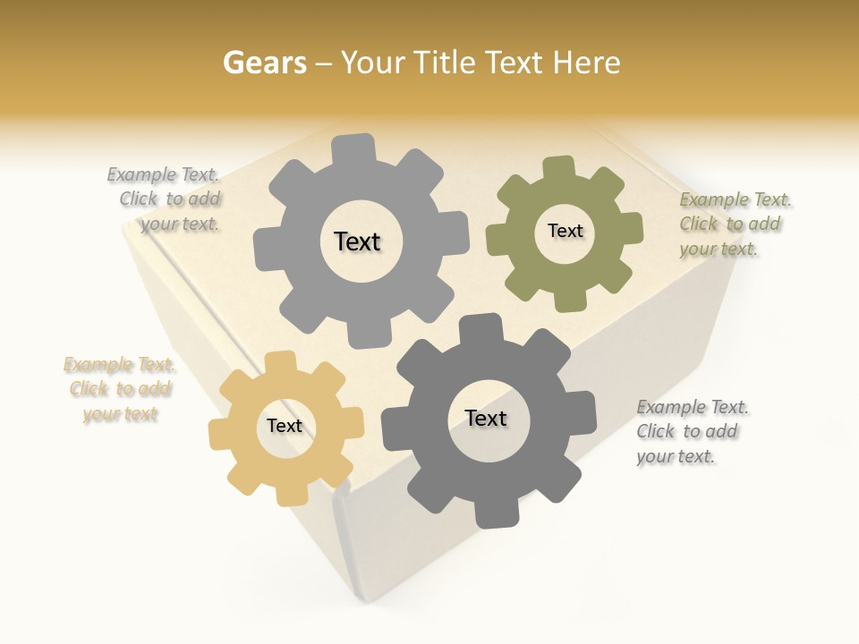 Brown Postage Card PowerPoint Template