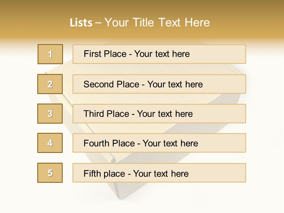 Brown Postage Card PowerPoint Template