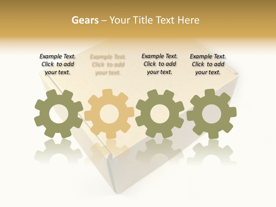 Brown Postage Card PowerPoint Template