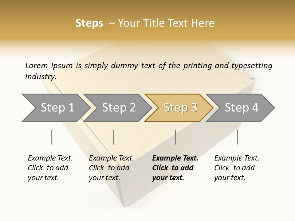 Brown Postage Card PowerPoint Template