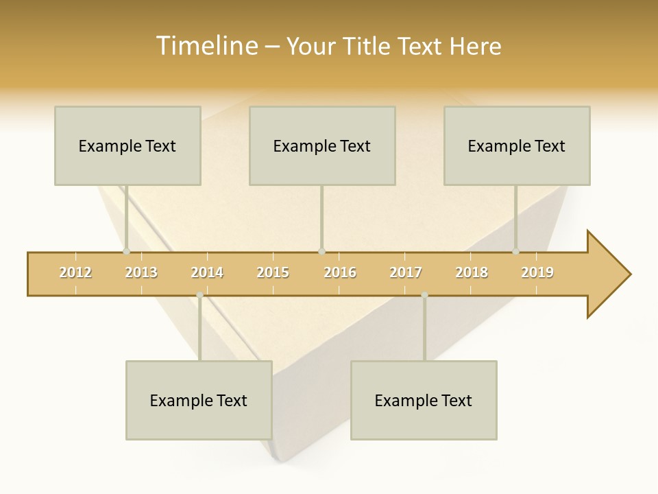 Brown Postage Card PowerPoint Template