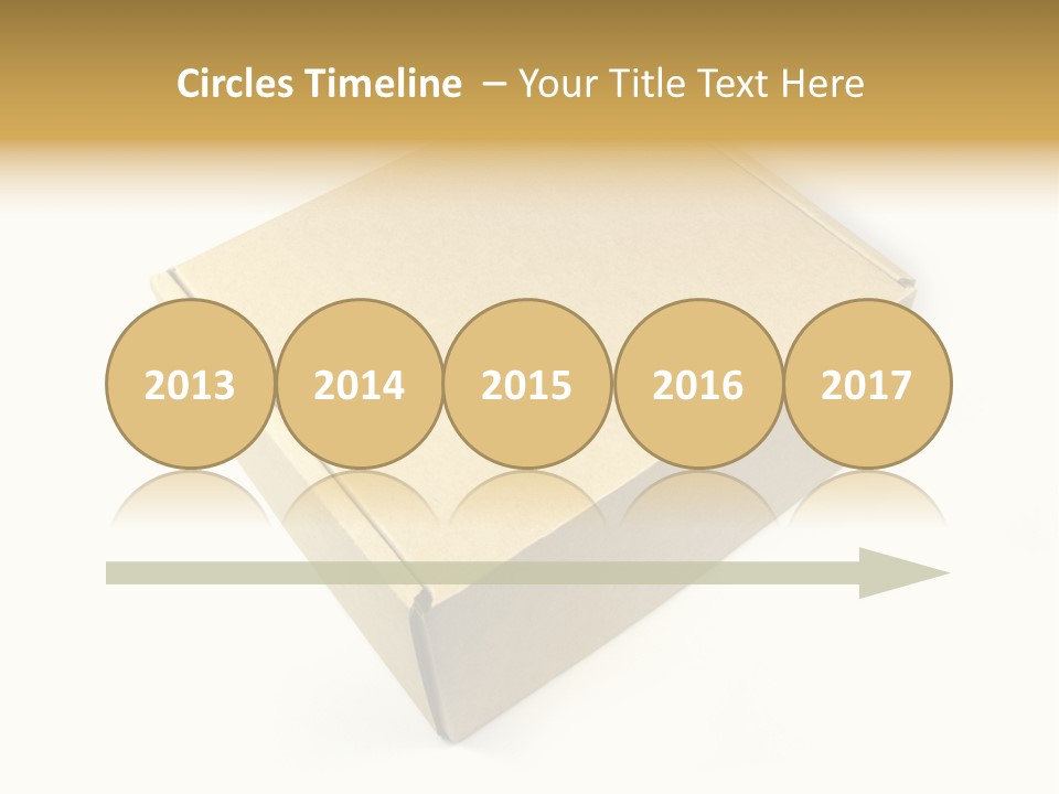 Brown Postage Card PowerPoint Template