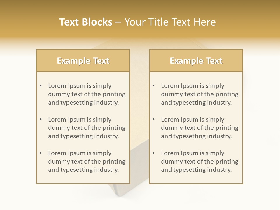 Brown Postage Card PowerPoint Template