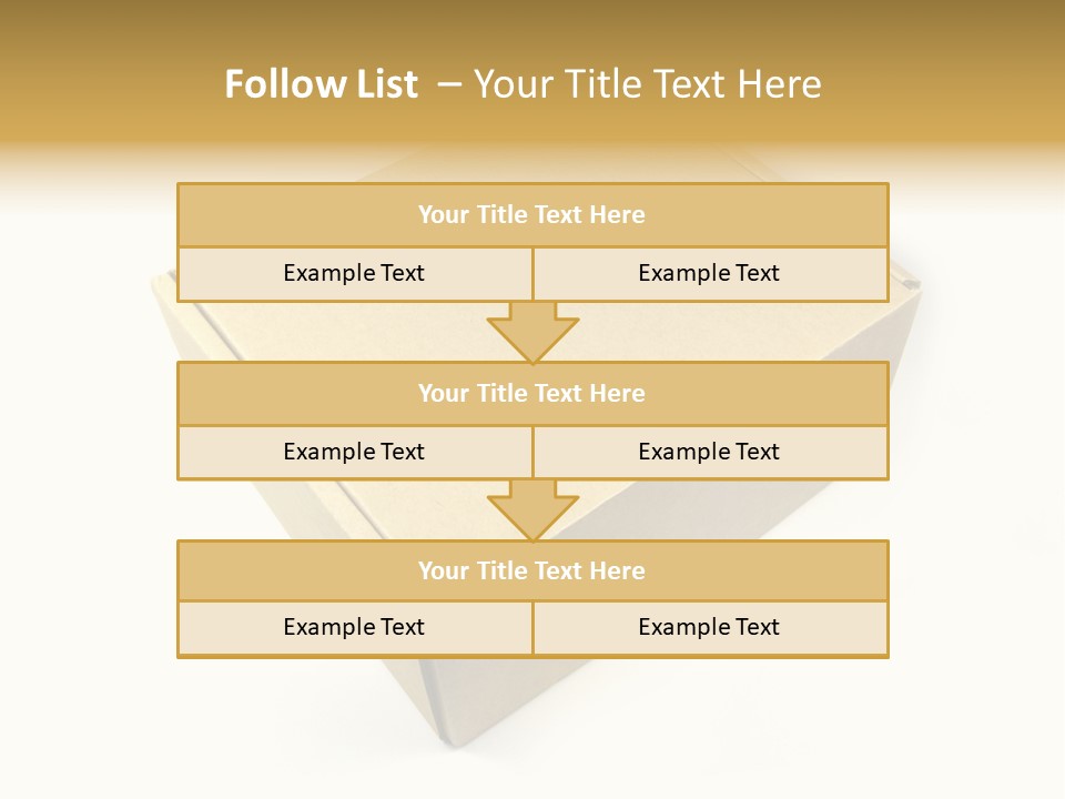 Brown Postage Card PowerPoint Template