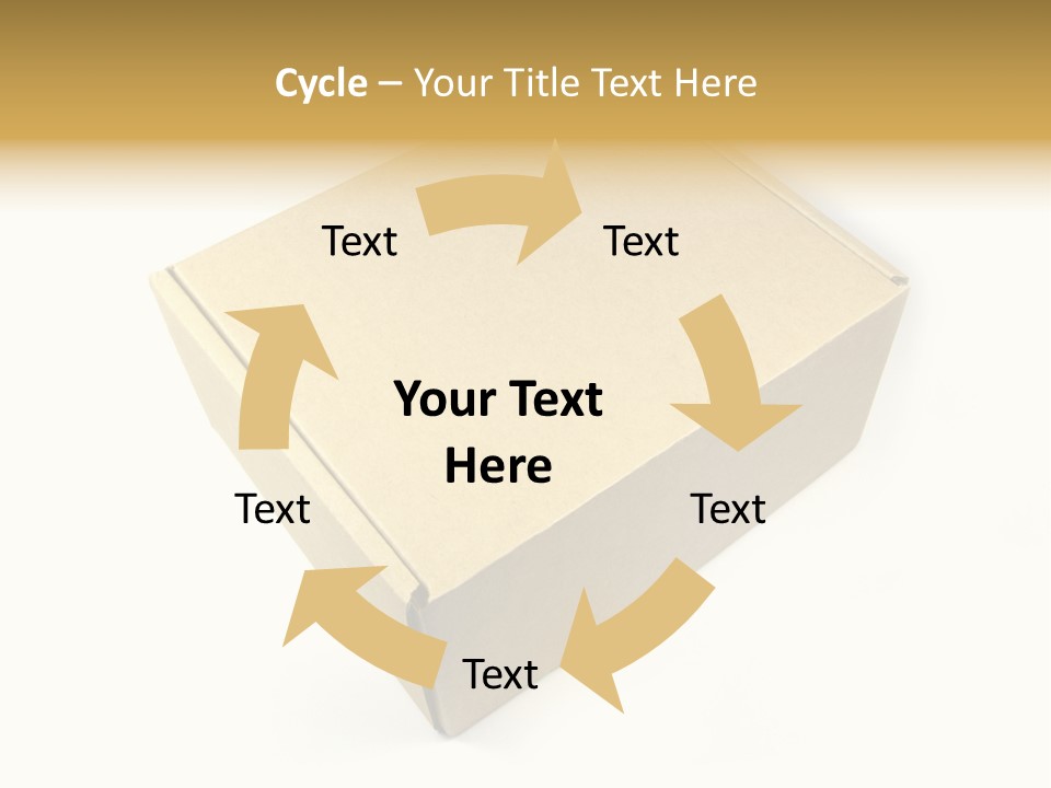 Brown Postage Card PowerPoint Template