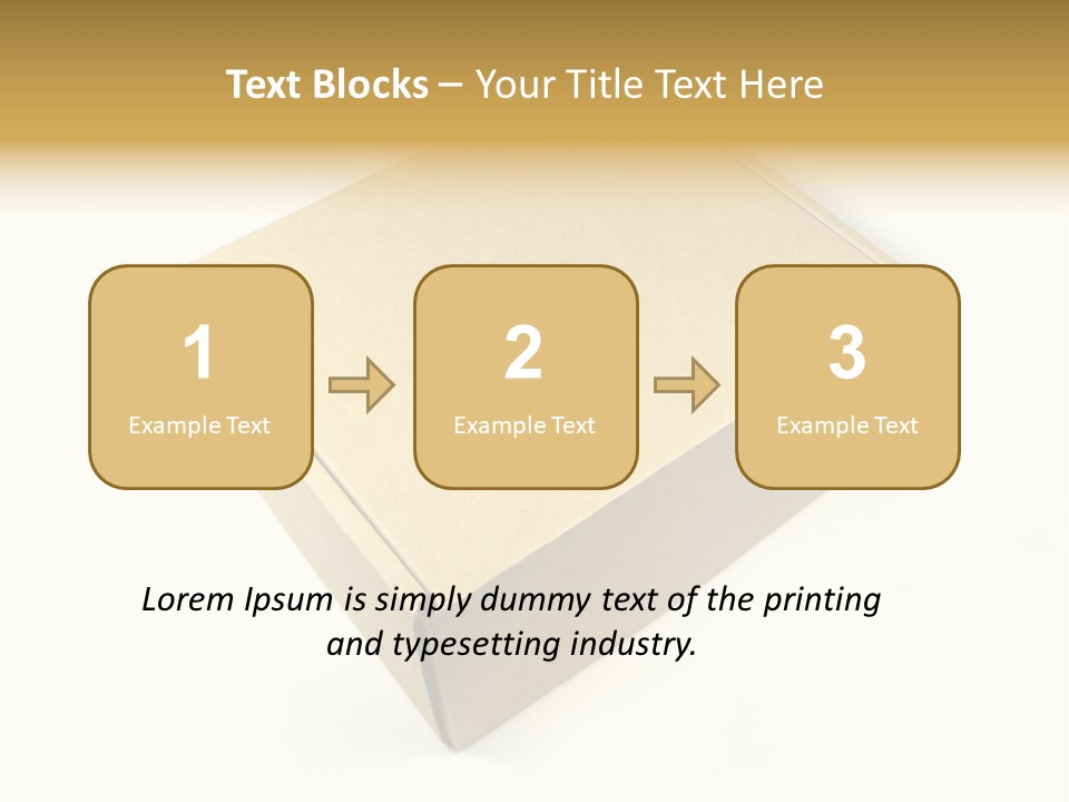 Brown Postage Card PowerPoint Template