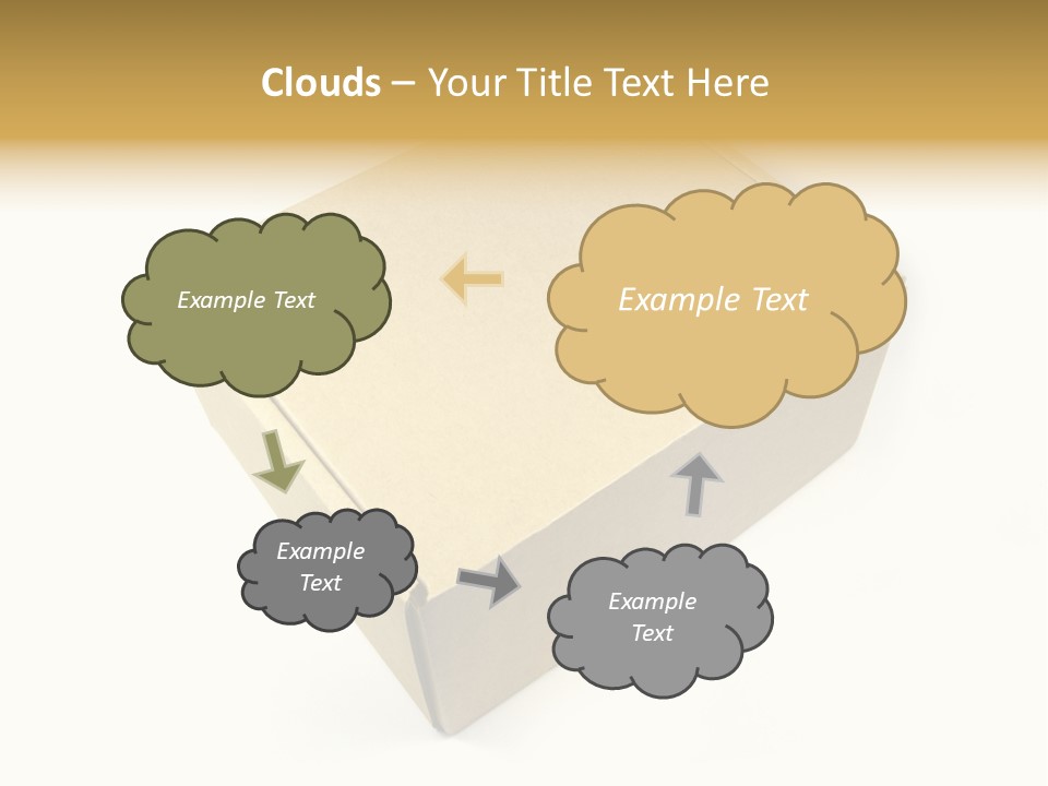 Brown Postage Card PowerPoint Template