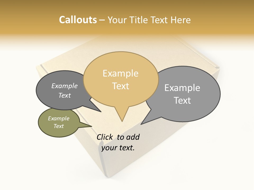 Brown Postage Card PowerPoint Template