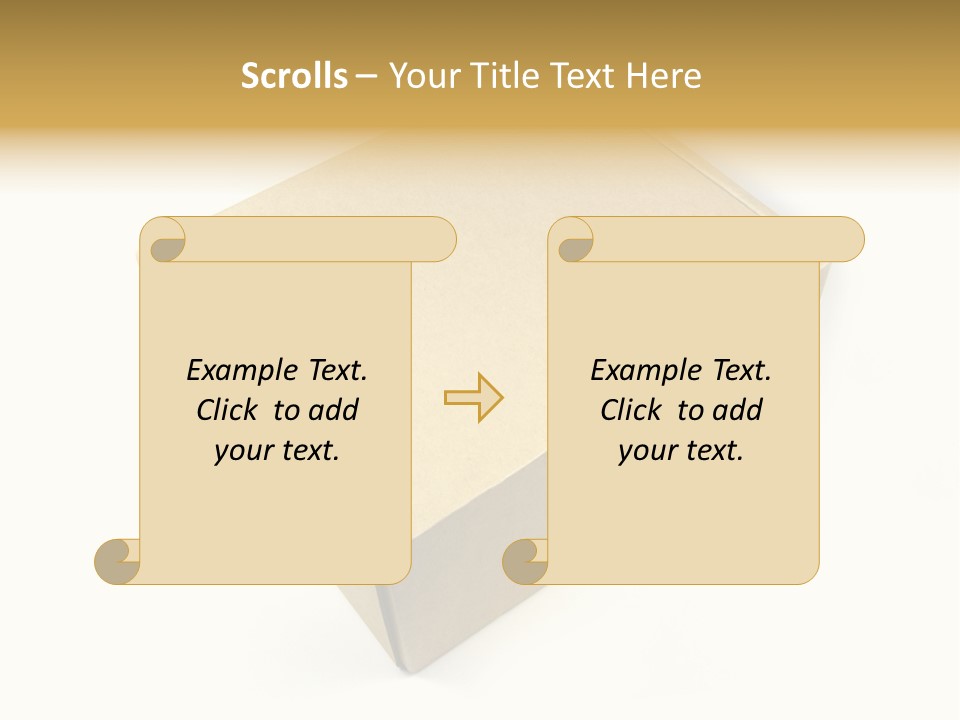 Brown Postage Card PowerPoint Template