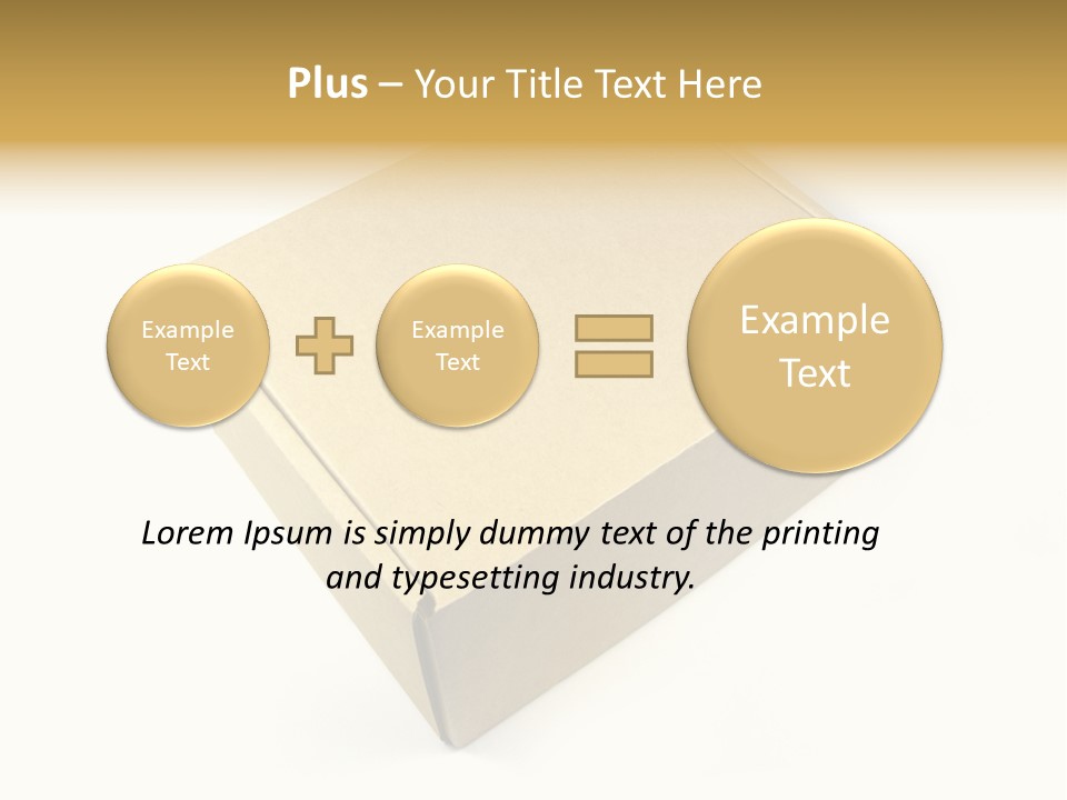 Brown Postage Card PowerPoint Template